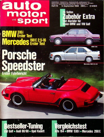 Deckblatt Auto Motor und Sport (19/1988)